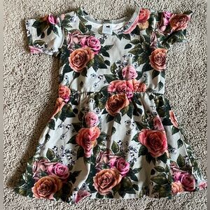 Little and Lively 6-12mo Antique Floral Dress